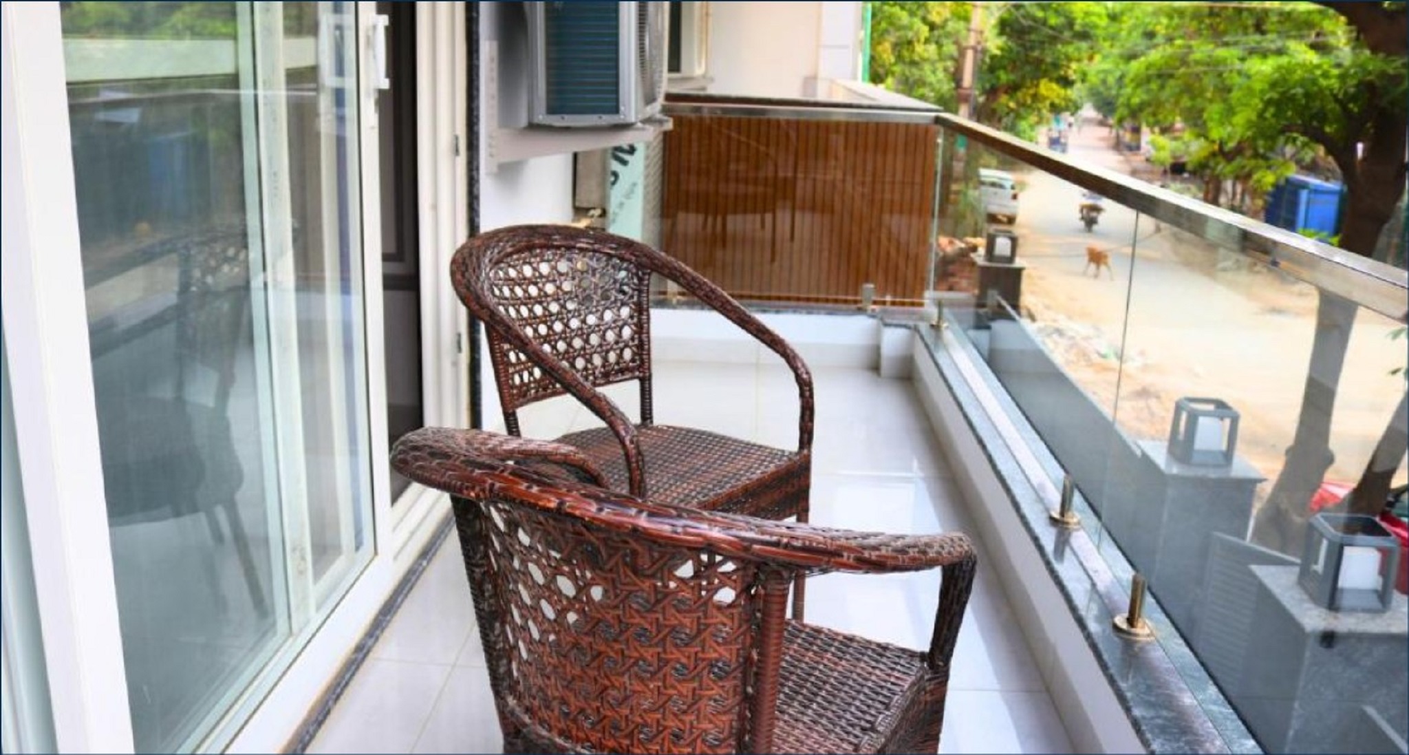 Private suite balcony